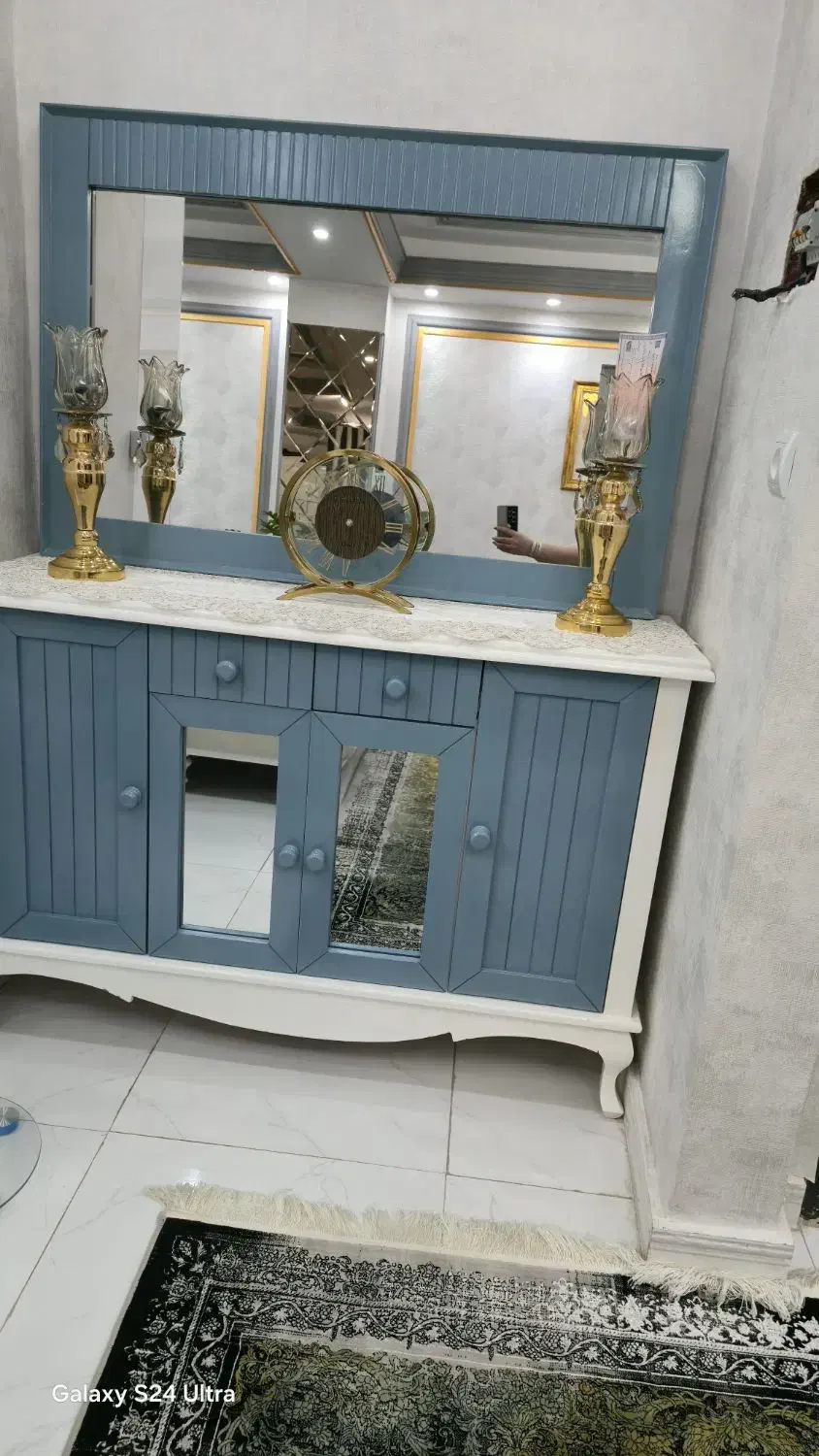 کنسول آینه با میز تی وی ست|بوفه، ویترین، کنسول|پاکدشت, پاکدشت (مامازند)|دیوار