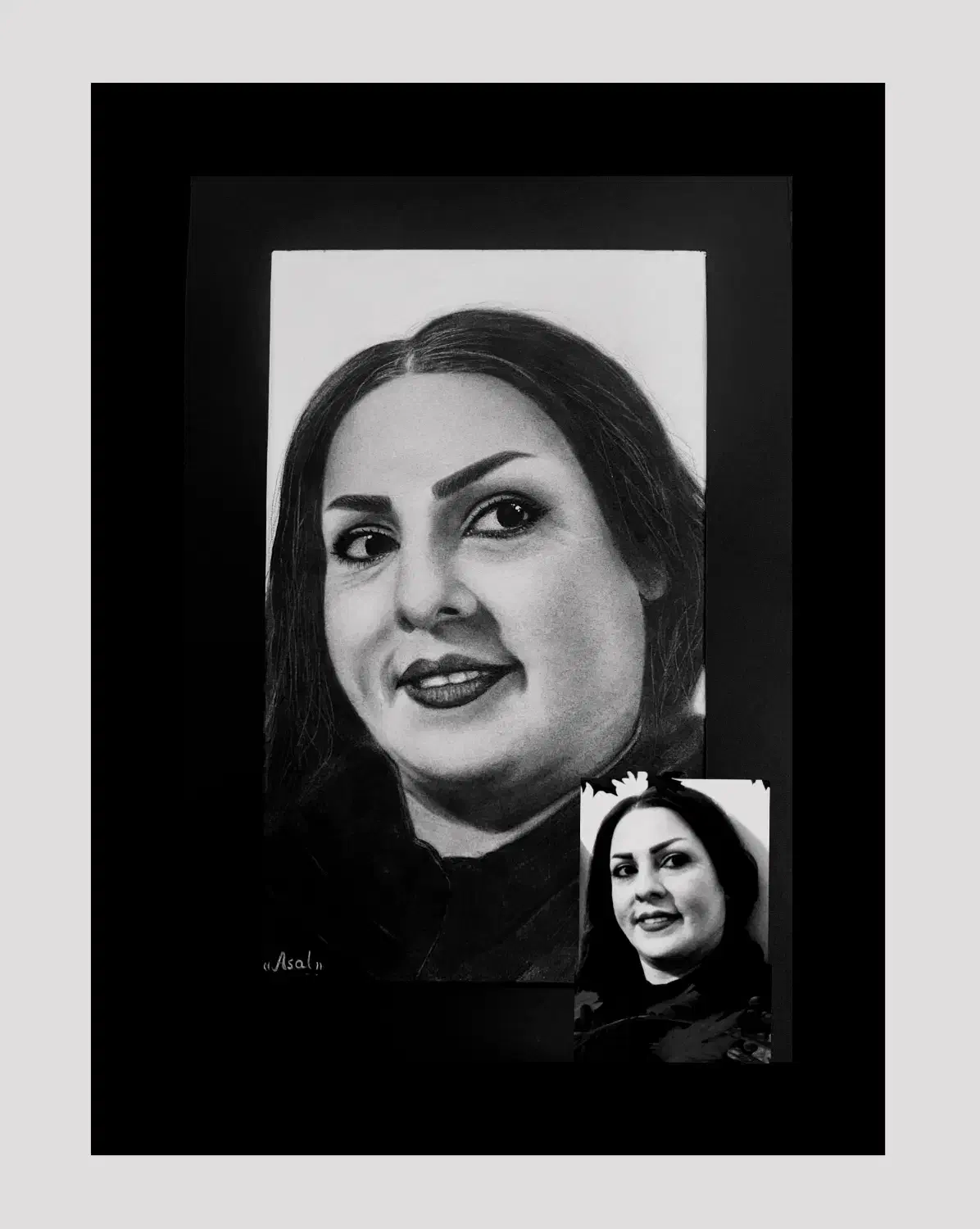 سفارش چهره سیاهقلم پذیرفته میشود|تابلو، نقاشی، عکس|هشتگرد, هشتگرد قدیم|دیوار