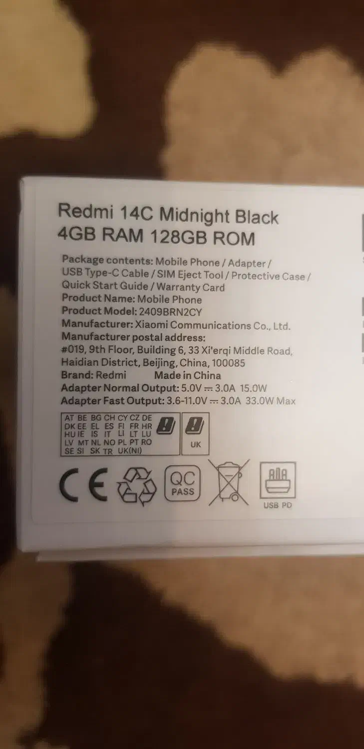 شیامی redmi14c در حد آکبند|موبایل|تهران, امیرآباد|دیوار