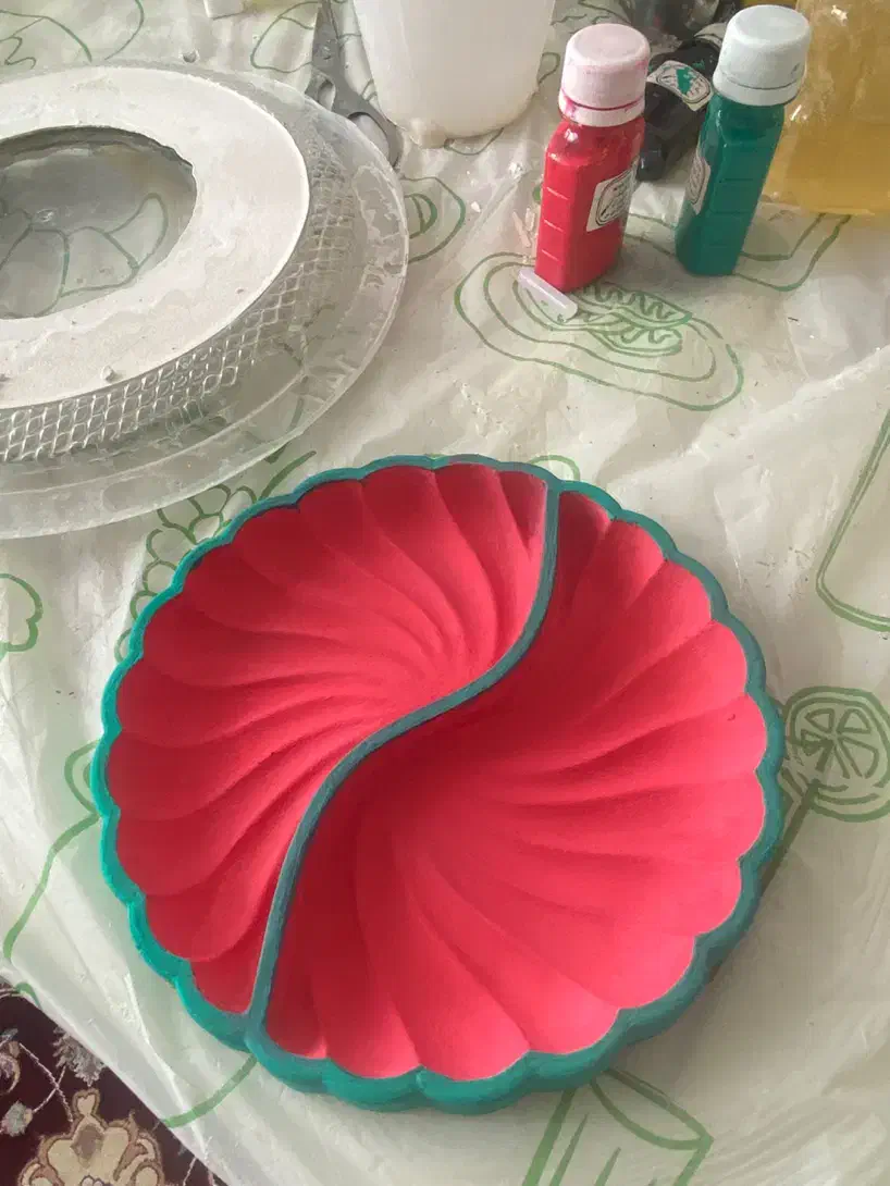 ظروف پذیرایی سنگ مصنوعی|صنایع دستی و سایر لوازم تزئینی|اردبیل, |دیوار