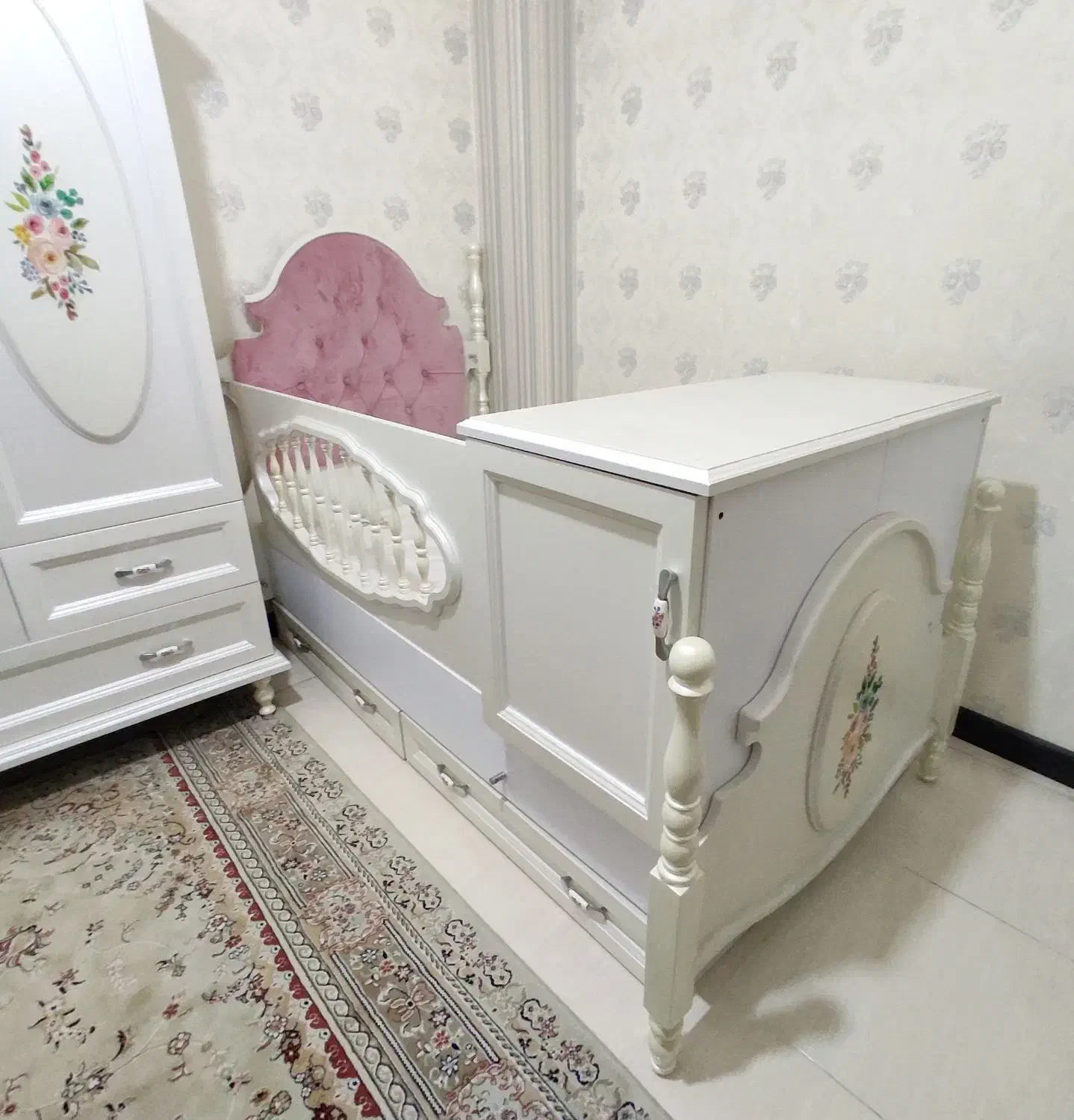 سرویس خواب کودک ، نوجوان (سیسمونی)|تخت و صندلی بچه|اصفهان, پوریای ولی|دیوار