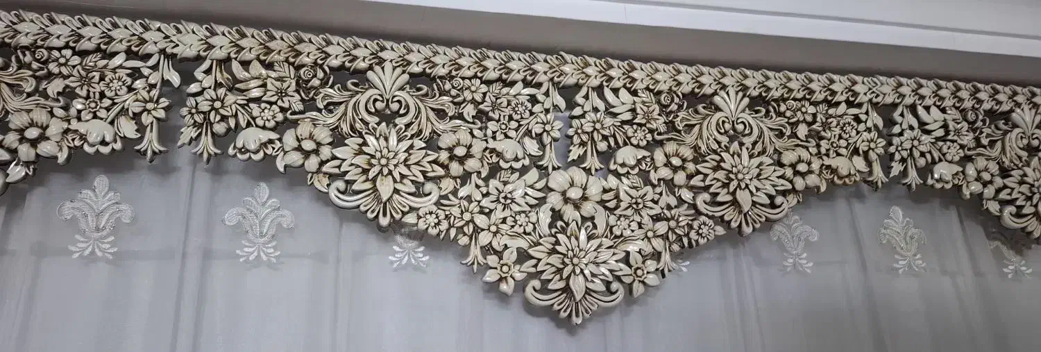 کتیبه پرده|پرده، رانر، رومیزی|قم, پردیسان|دیوار