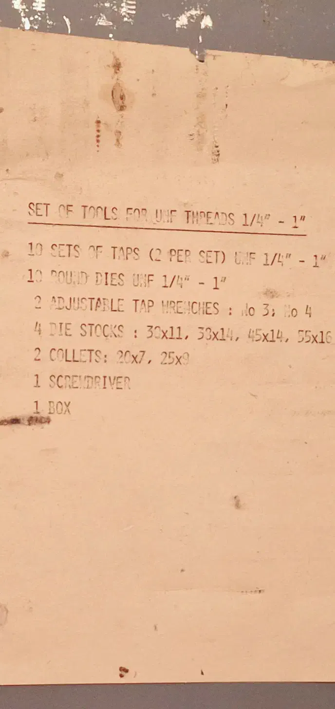 ست قلاویز و حدیده|ابزارآلات|گلستان (کرمان), |دیوار