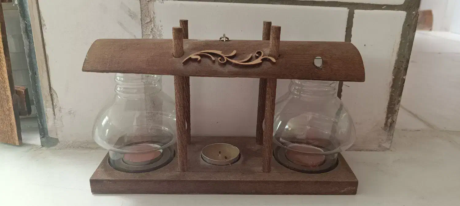 جا شمعی در حد نو|صنایع دستی و سایر لوازم تزئینی|فسا, |دیوار