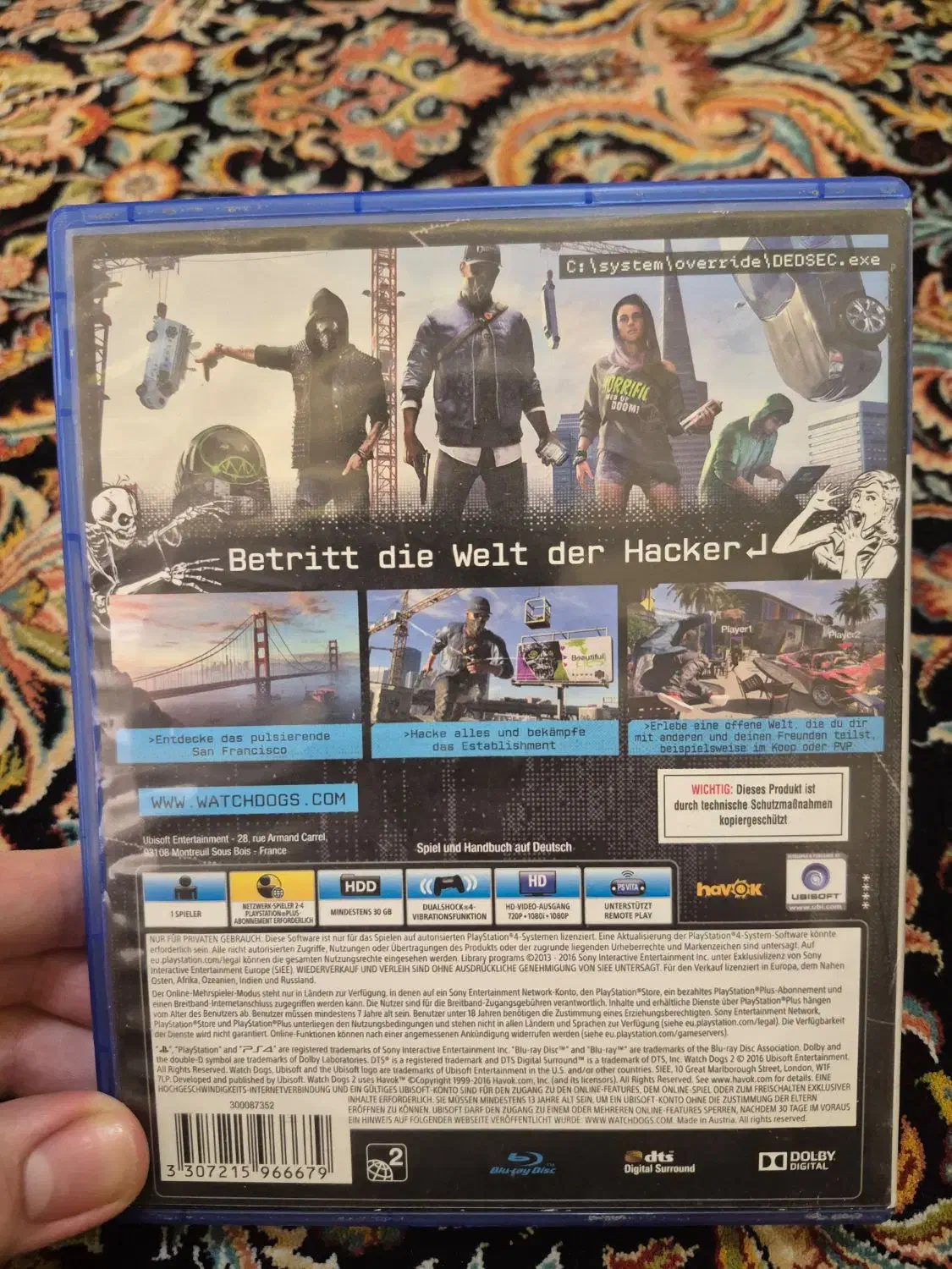 دیسک کارکرده بازی WATCH DOGS 2 برای PS4|کنسول، بازی ویدئویی و آنلاین|قائم‌شهر, |دیوار