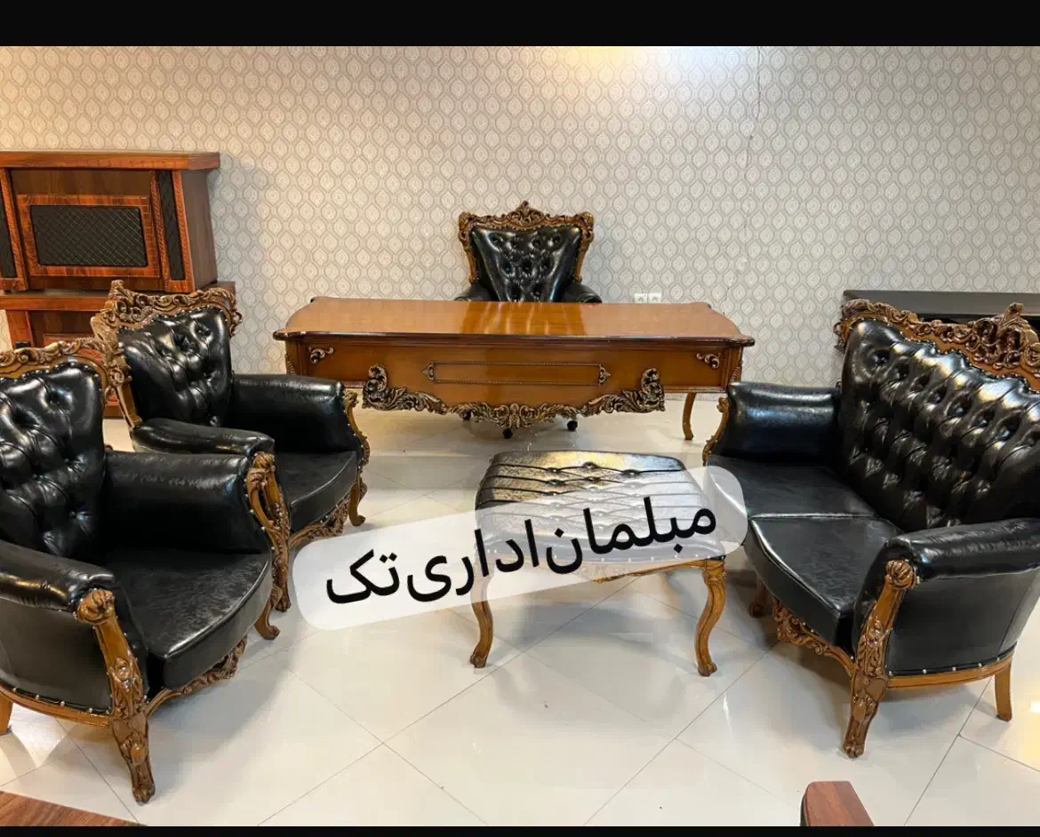 مبل اداری /میزالماسصفحه جناقی هشت پایه|مبلمان اداری|چهاردانگه (تهران), |دیوار