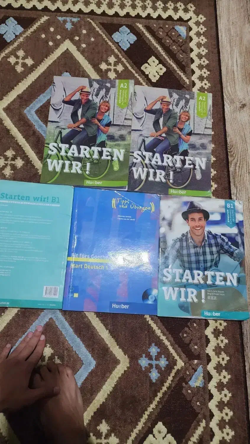 ۵ جلد کتاب آموزش زبان آلمانی از سطح ابتدایی|کتاب و مجله آموزشی|رشت, گلباغ نماز|دیوار