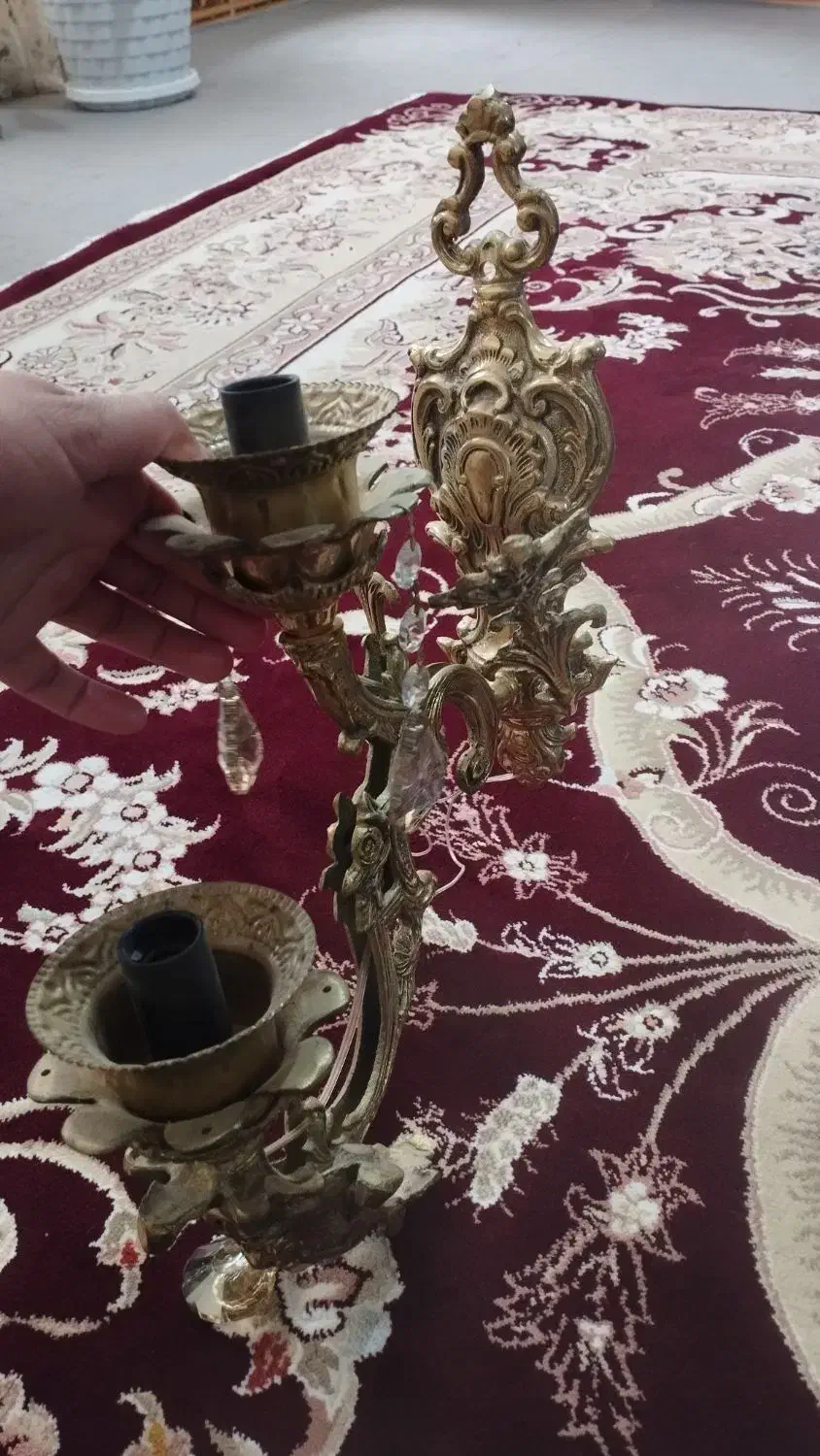 شب خواب برنز|لوستر و چراغ آویز|نهاوند, |دیوار