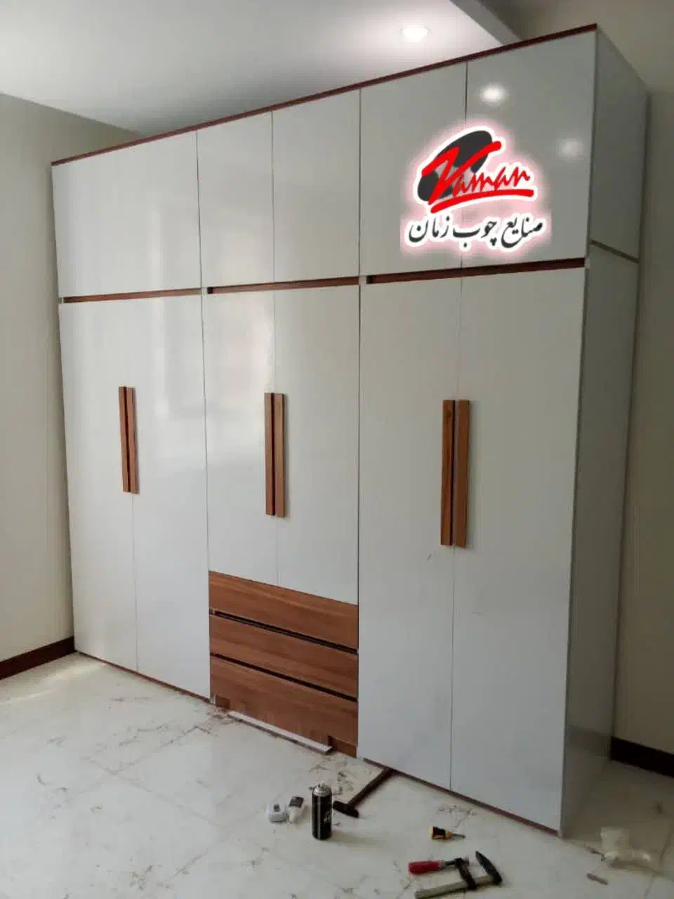 کمد دیواری آماده ۳ کشو مدل فردیس کد ۱۸۱|جاکفشی، کمد، دراور|پرند, فاز ۰|دیوار