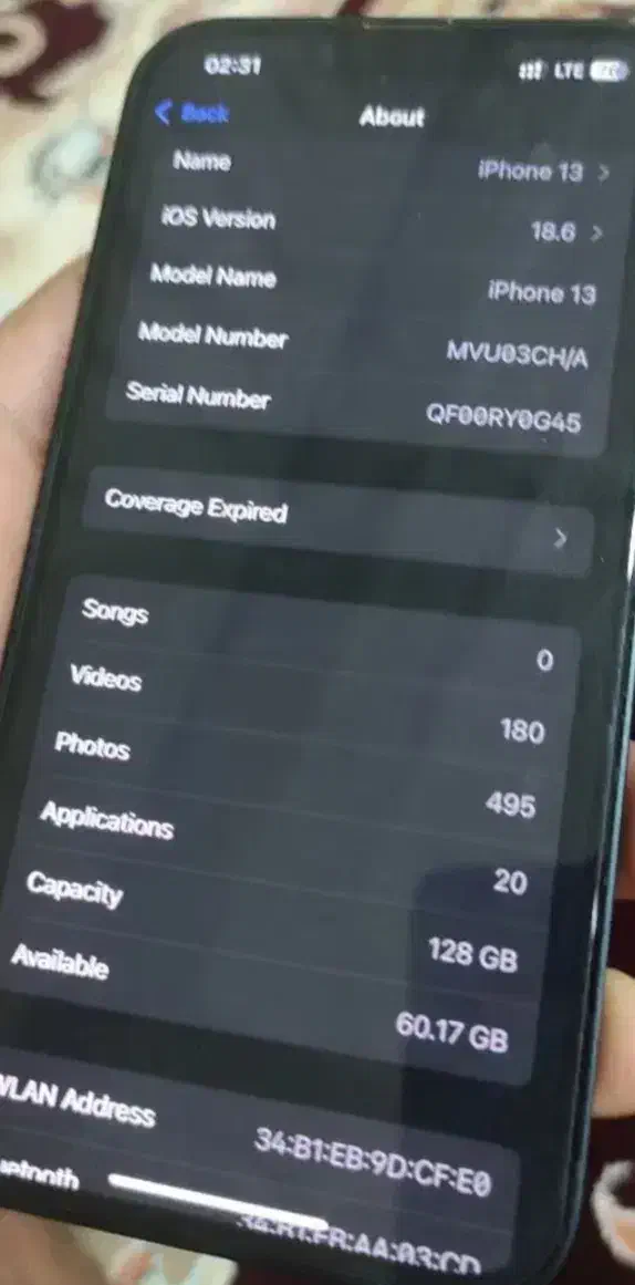 اپل iPhone 13 با حافظهٔ ۱۲۸ گیگابایت|موبایل|دزفول, |دیوار