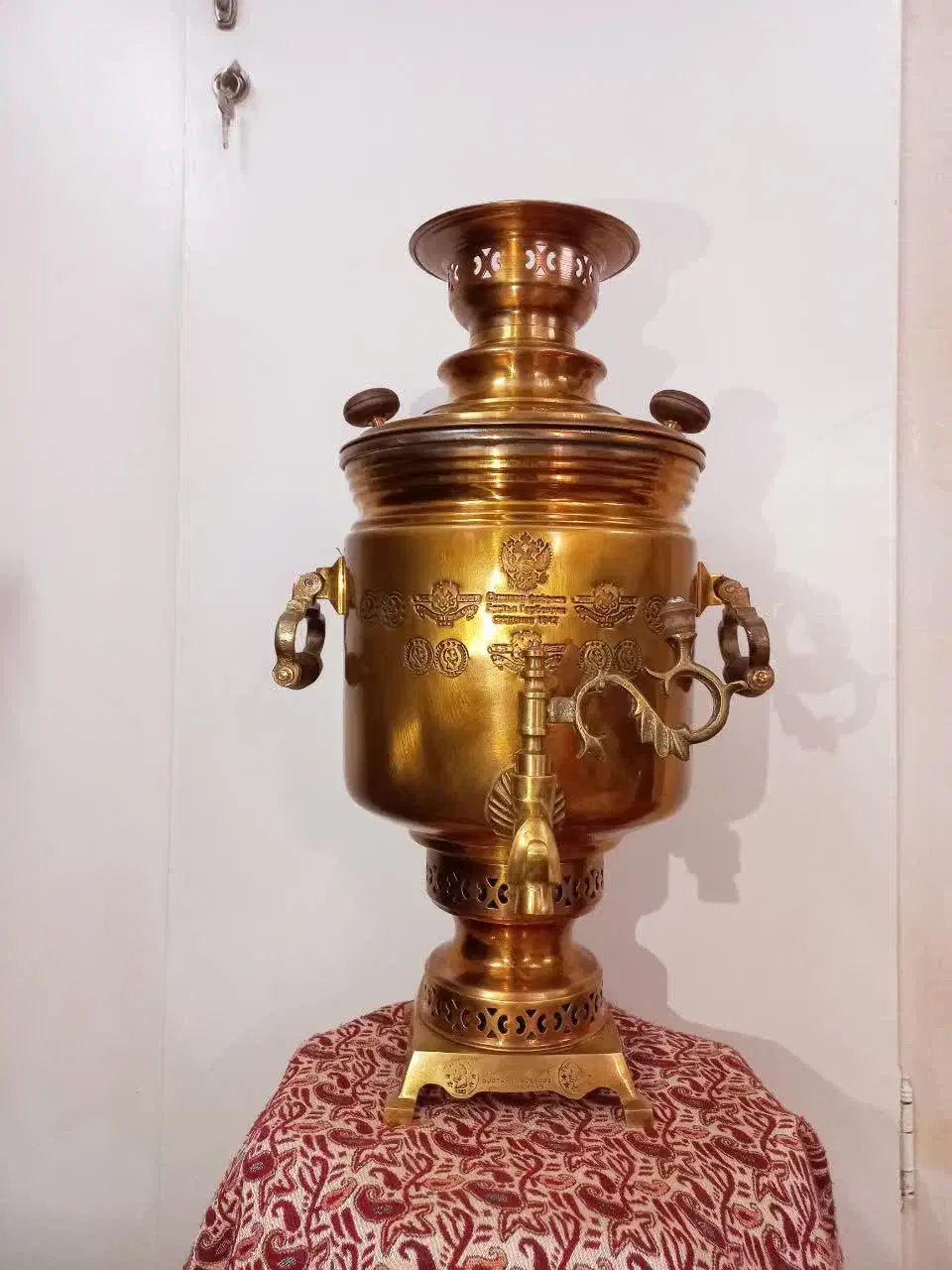 سماور زغالی روسی عتیقه ذغالی|کلکسیون اشیاء عتیقه|تهران, نیروی هوایی (پیروزی)|دیوار