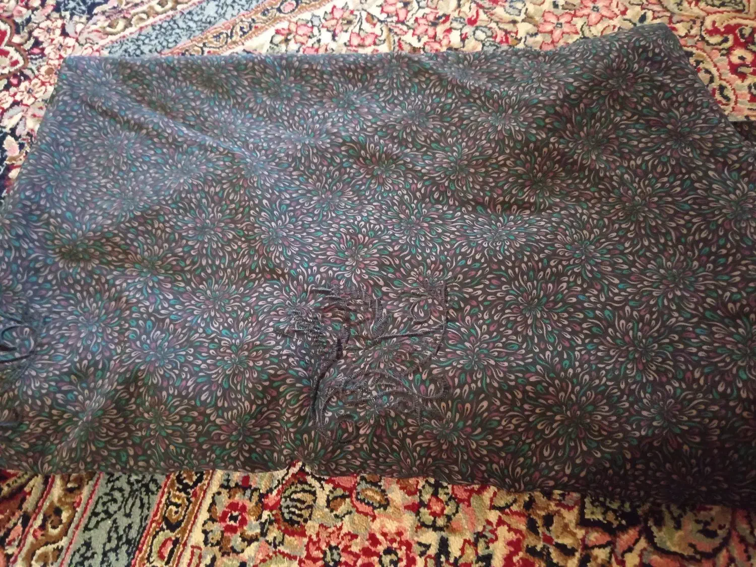 دوعددجادرمشکی وگلدار|لباس|زرند, |دیوار