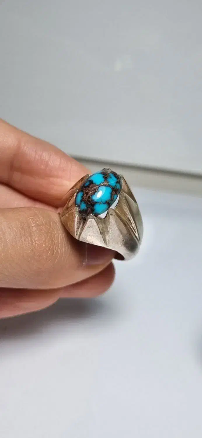 انگشتر فیروزه ی نیشابور اصل|جواهرات|اهواز, پادادشهر|دیوار