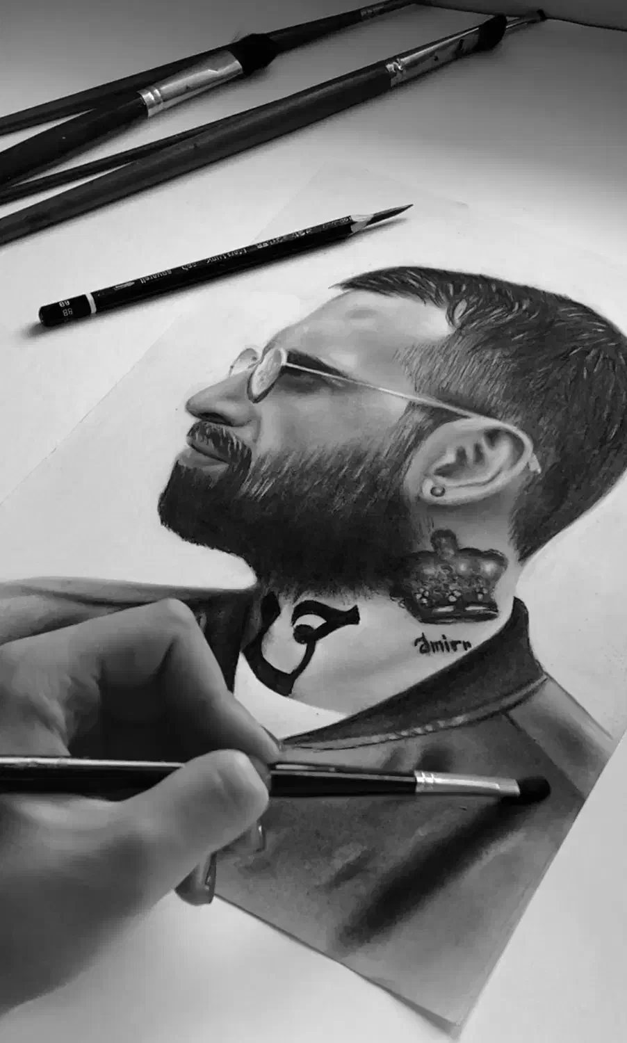 سفارش نقاشی چهره|تابلو، نقاشی، عکس|لنگرود, |دیوار