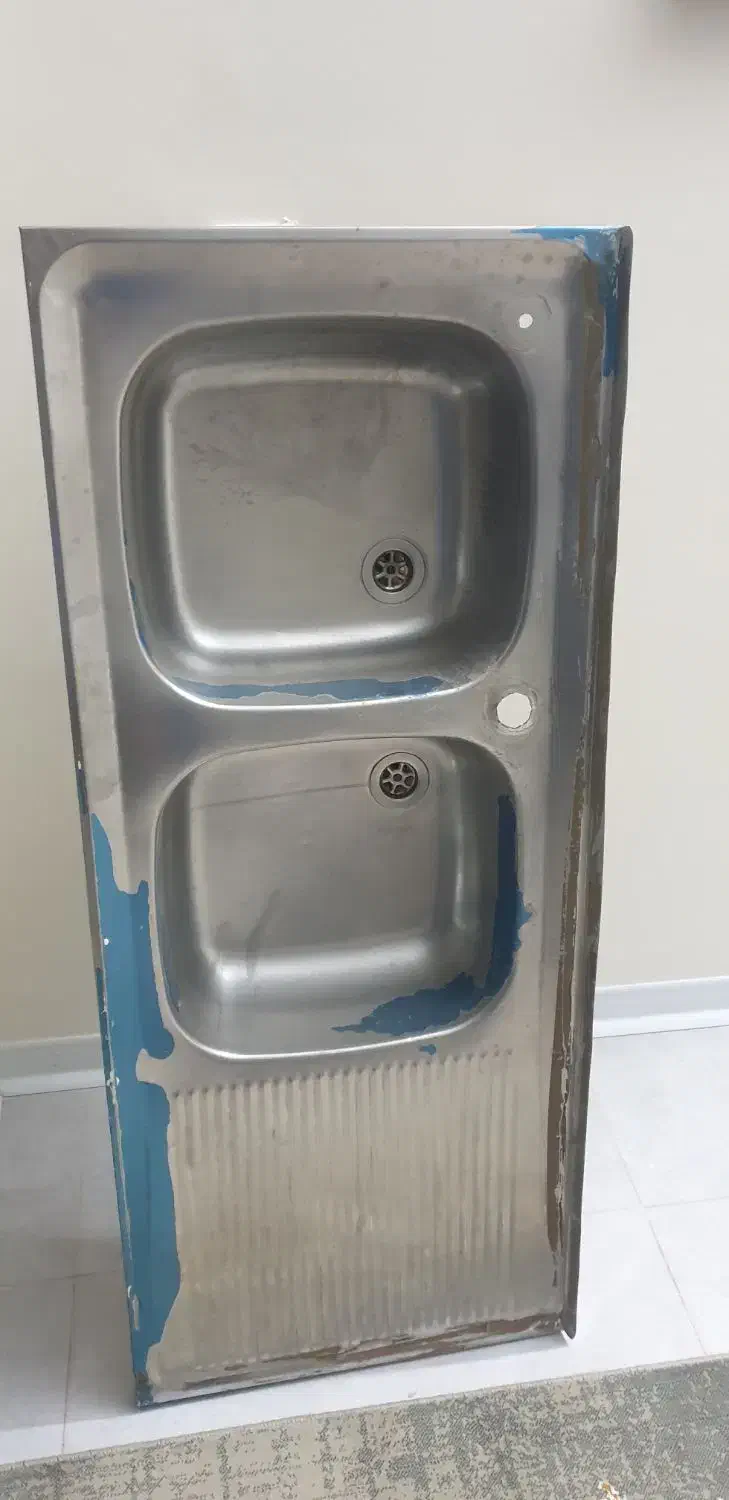 سینک دوقلو|آب‌چکان و نظم‌دهنده ظروف|بجنورد, |دیوار