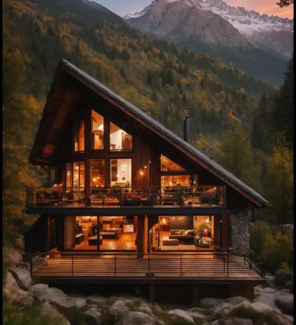 کلبه سوئیسی/آلاچیق|خدمات پیشه و مهارت|چمستان, |دیوار