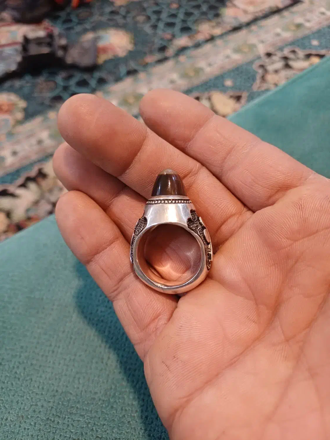 انگشترنقره باباقوری مختص چشم ونظر|جواهرات|بهبهان, |دیوار