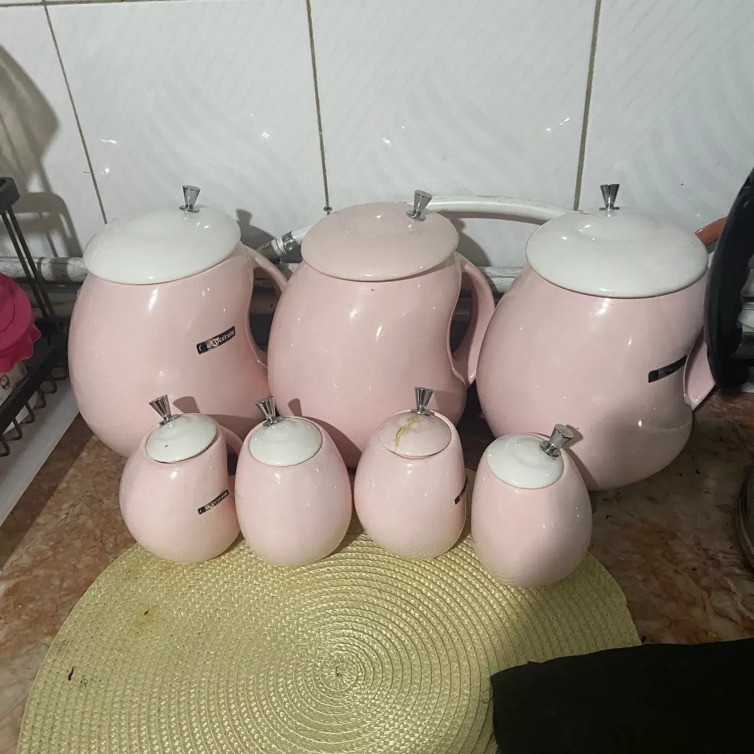 پاسماوری صورتی|ظروف سرو و پذیرایی|مشهد, ایثارگران|دیوار