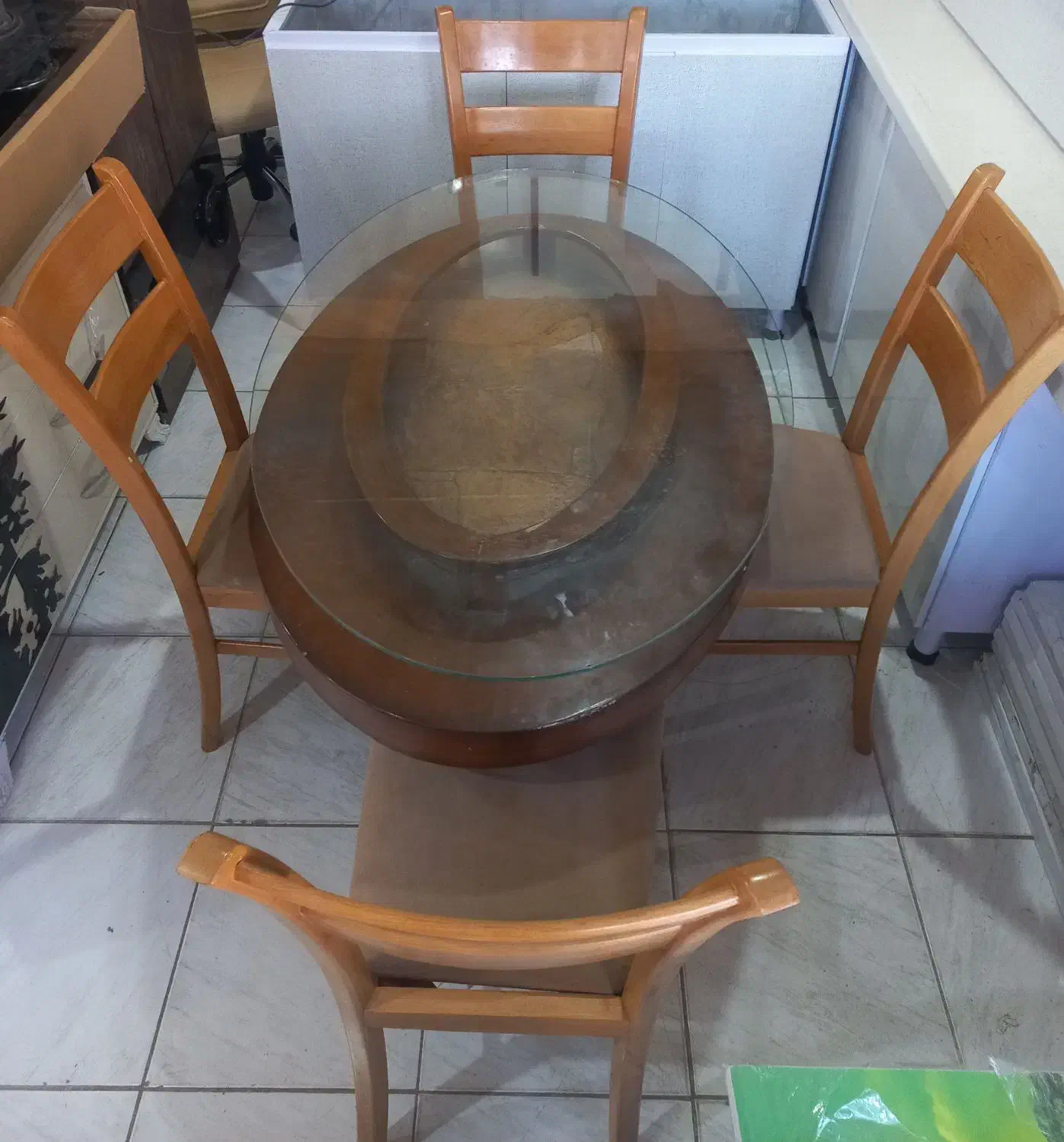 میز غذاخوری|میز و صندلی غذاخوری|بزینه رود, |دیوار