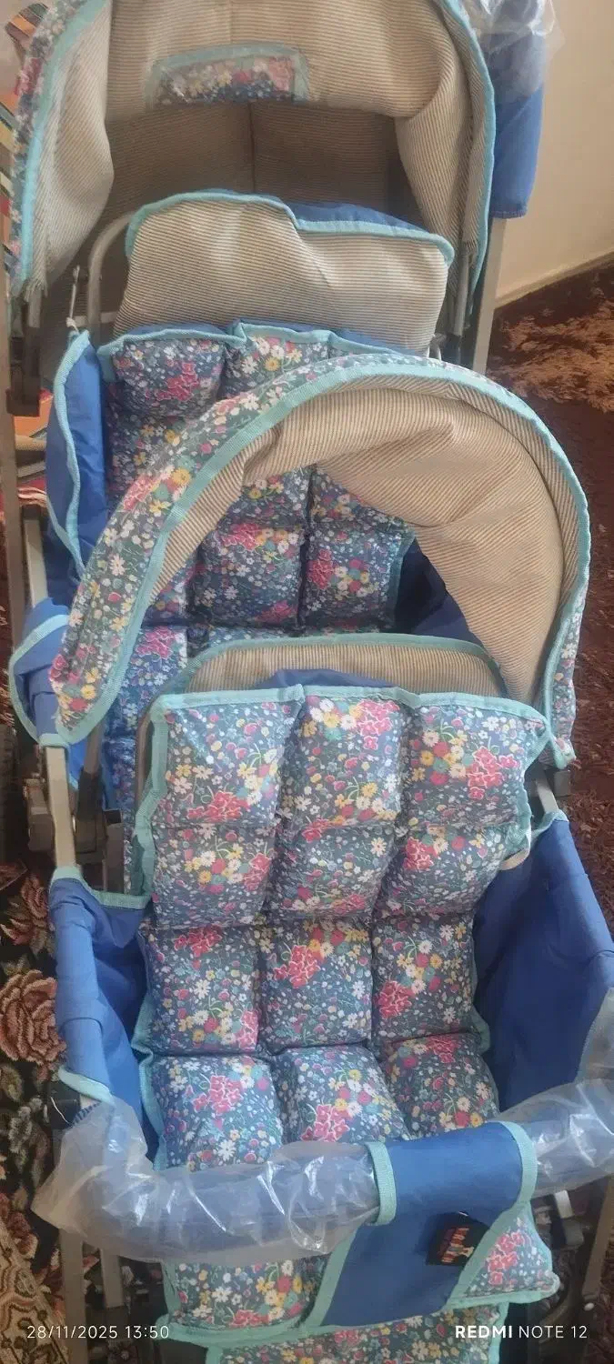 کالسکه دوقلوی بچه|کالسکه و لوازم جانبی|زرندیه, |دیوار