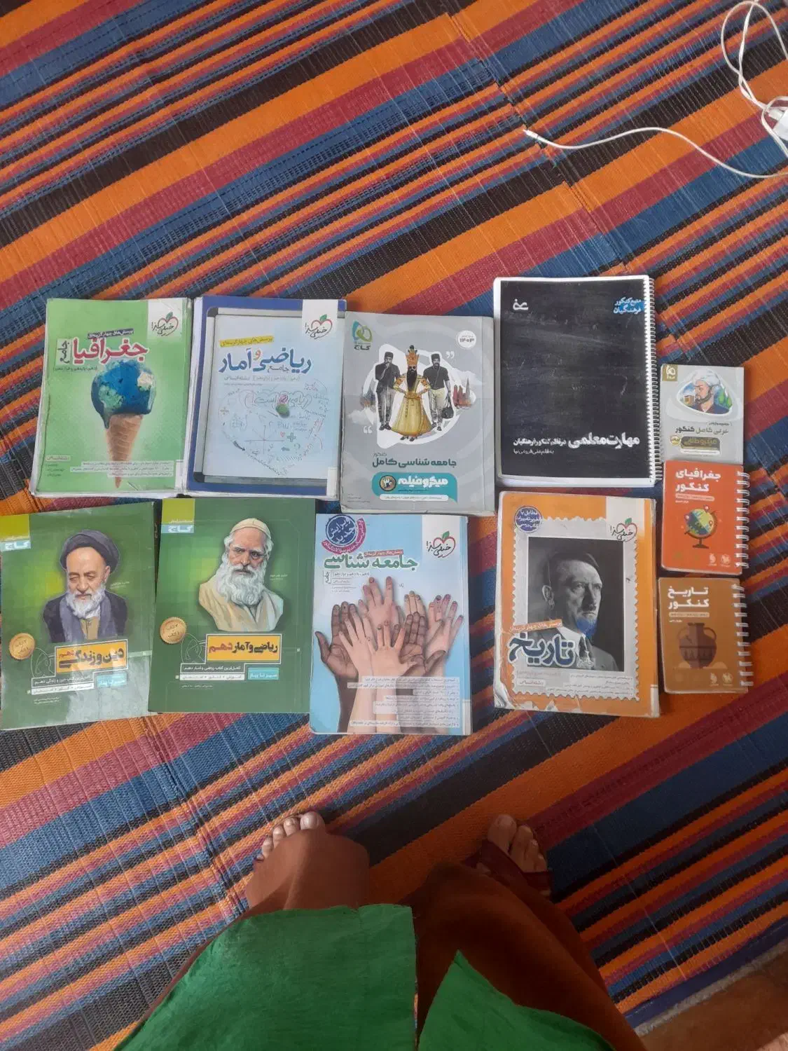 حراج کتابهای کمک درسی کنکوری رشته انسانی|کتاب و مجله آموزشی|نورآباد, |دیوار