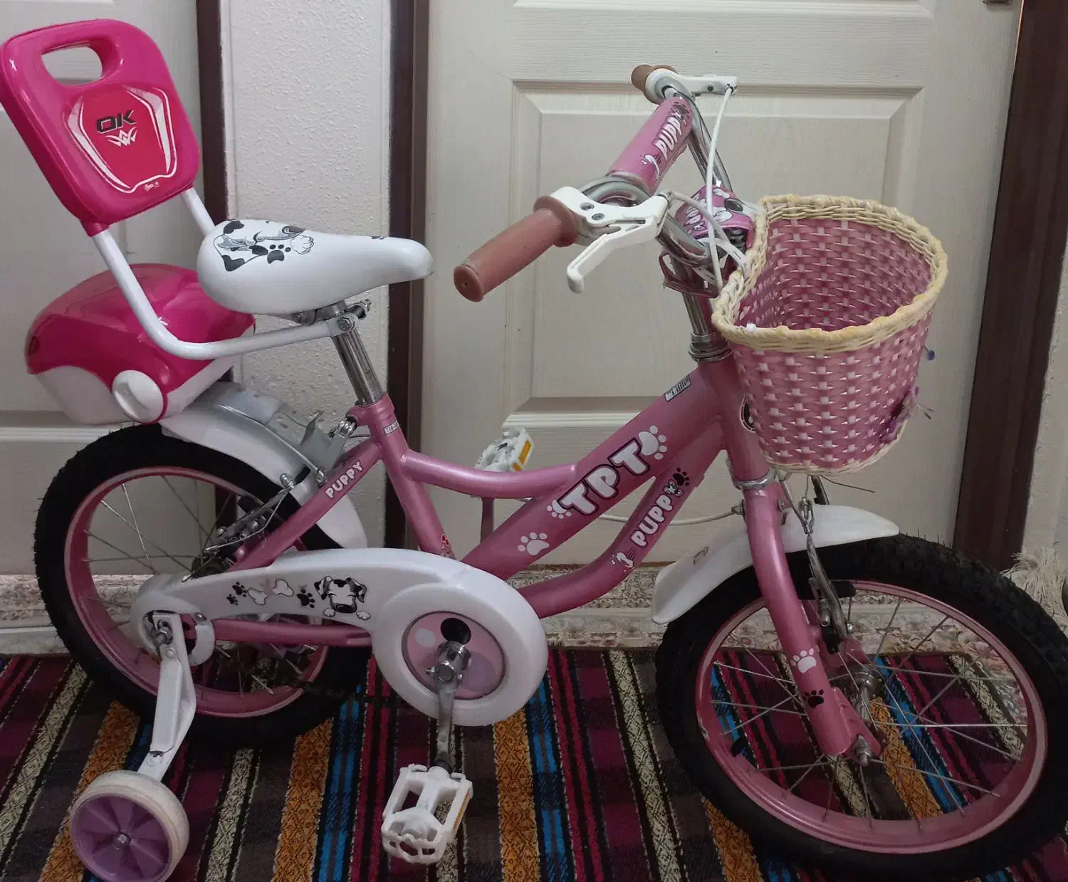 دوچرخه ۱۶ در حد آکبند کم کارکرد صورتی|دوچرخه، اسکیت، اسکوتر|هشتگرد, شهرک بوستان|دیوار