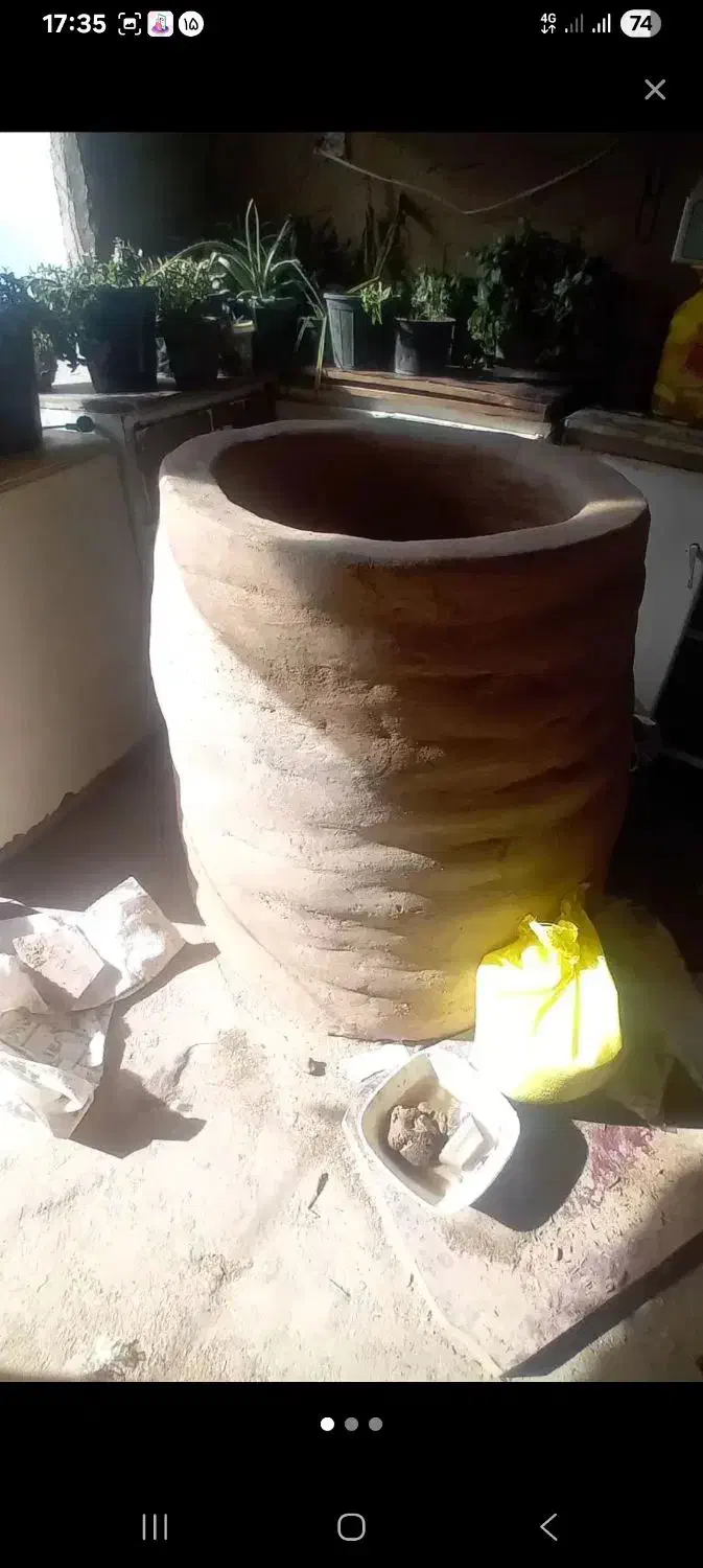 تنور گلی|گل و گیاه طبیعی|شال, |دیوار