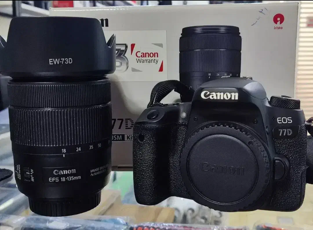 دوربین کنون ۷۷ دی با لنز 18.135 USM|دوربین عکاسی و فیلم‌برداری|قم, دورشهر|دیوار