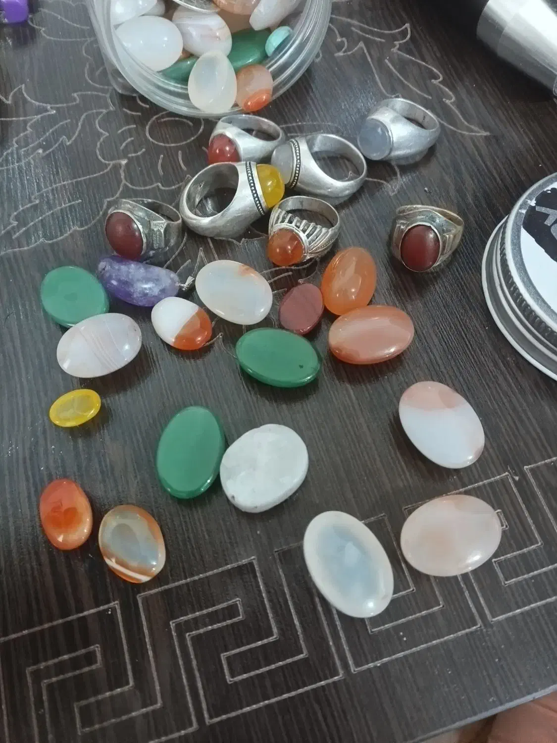 نگین عقیق انگشتر|جواهرات|پاکدشت, کبودگنبد|دیوار