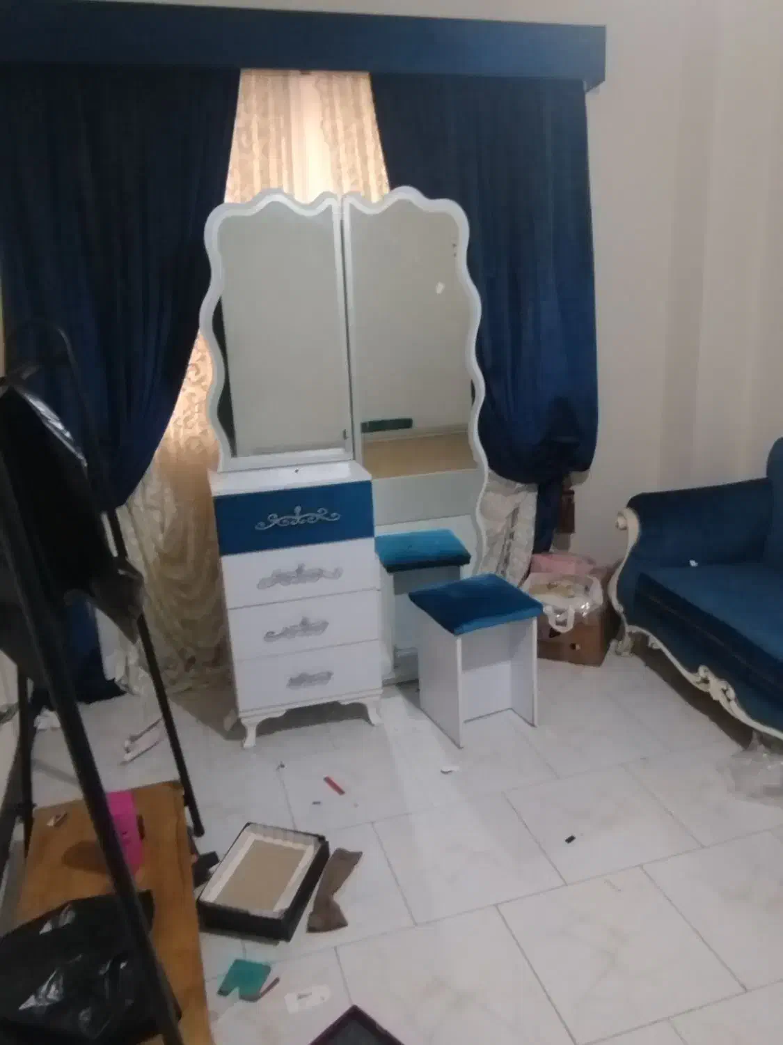 تخت دو نفره بدون تشک سالم|تخت و سرویس خواب|آستانه اشرفیه, |دیوار