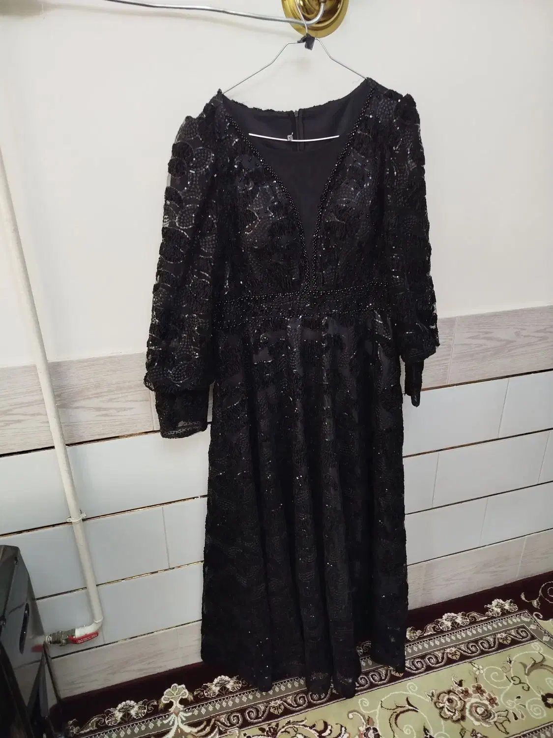 لباس مجلسی مشکی درجه یک|لباس|تاکستان, |دیوار