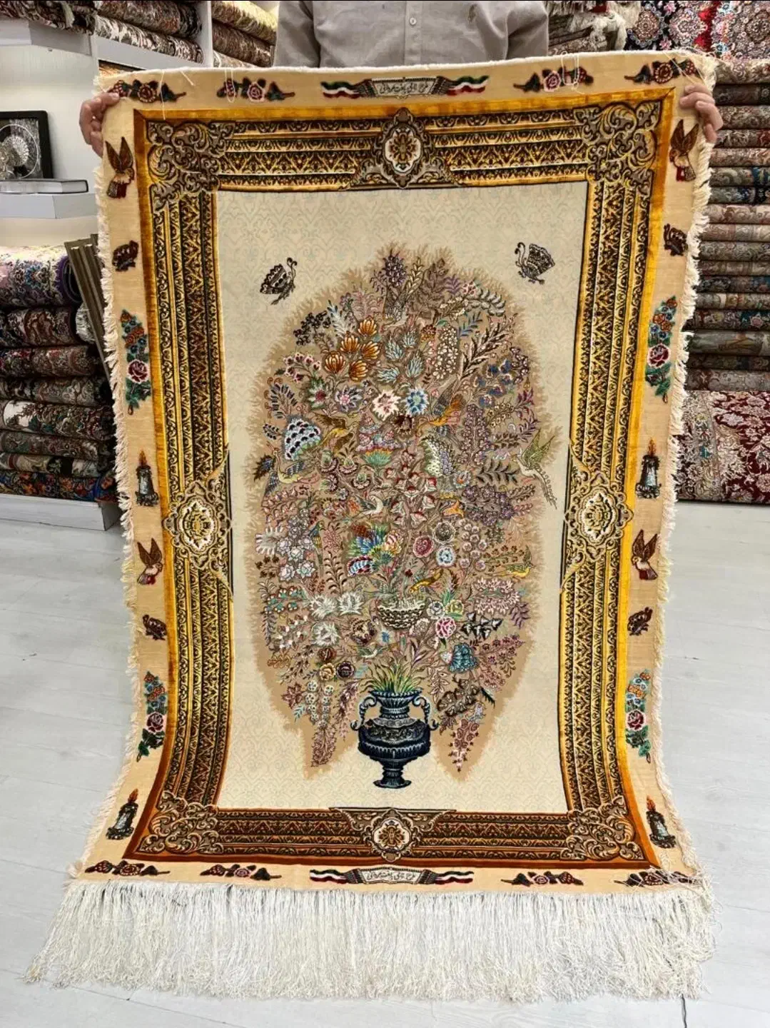 فرش زرع نیم طرح گلدان استاد نامی|فرش|تهران, دریا|دیوار