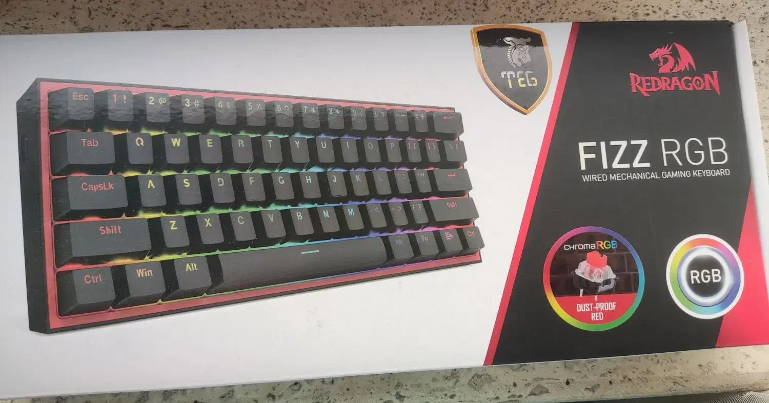 کیبورد رد دراگون k617 fizz|قطعات و لوازم جانبی رایانه|بابل, |دیوار