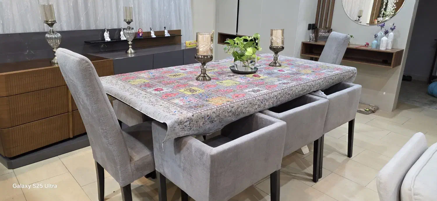 میز نهارخوری ۸ نفره|میز و صندلی غذاخوری|بابل, |دیوار