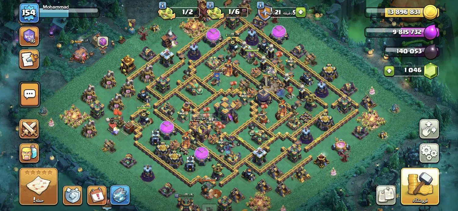 اکانت تان 14 کلش اف کلنز|کنسول، بازی ویدئویی و آنلاین|دره شهر, |دیوار