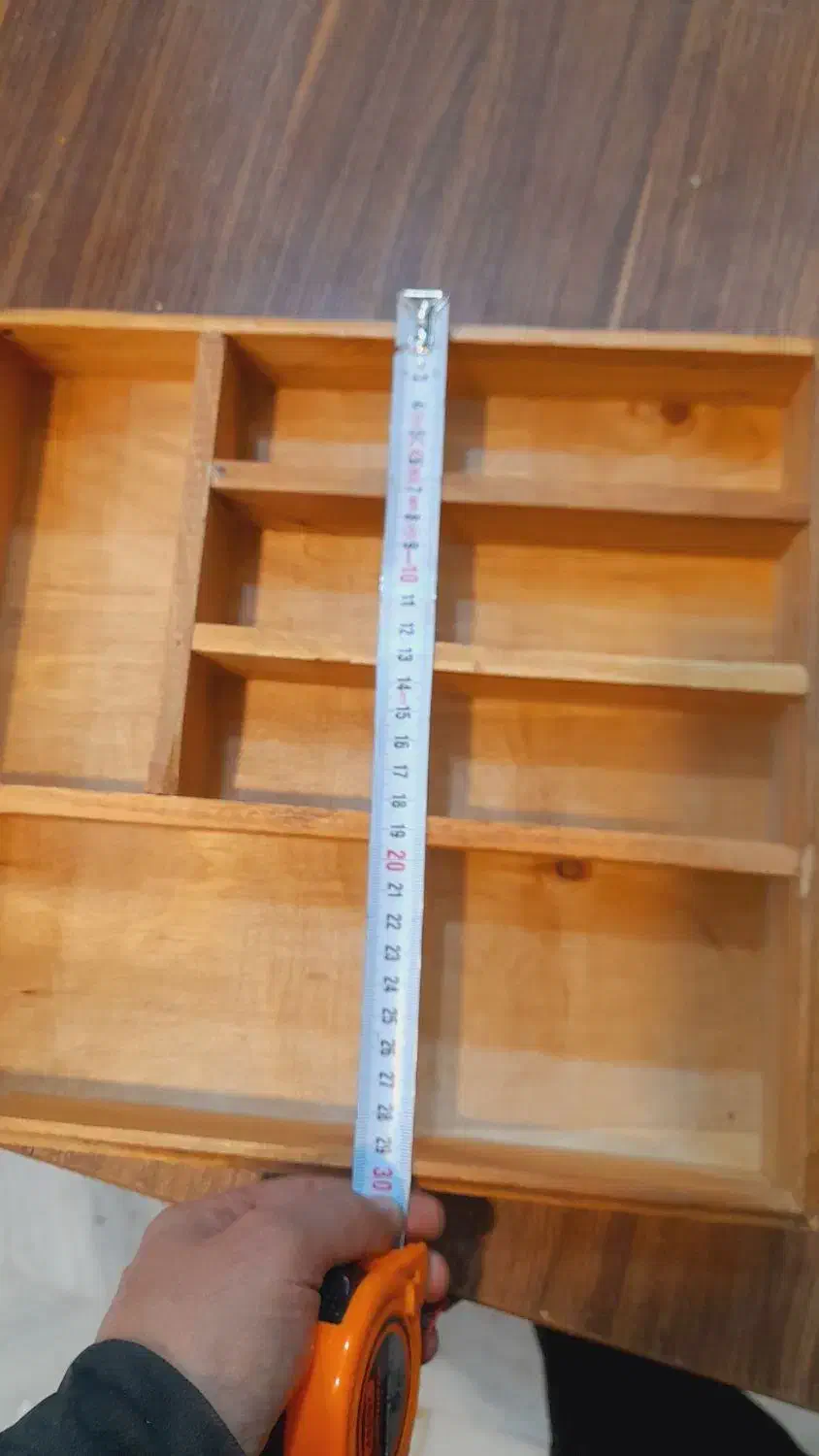 جا قاشقی های تمام چوبی ۳۰سانتی اک|آب‌چکان و نظم‌دهنده ظروف|قم, شهرک فاطمیه|دیوار