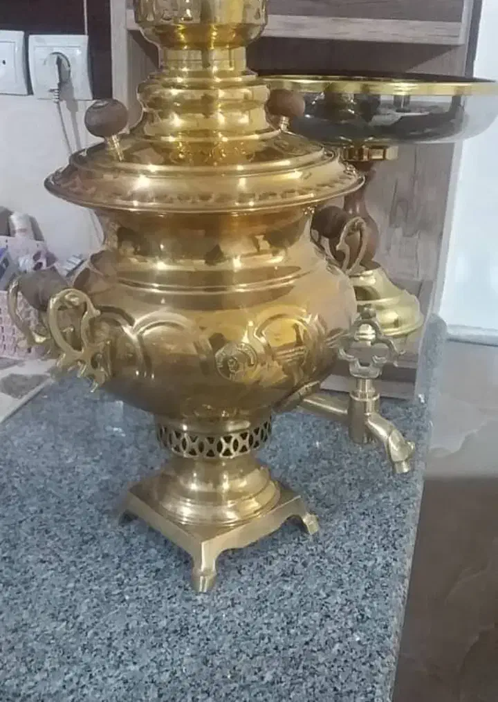 سماور زغالی برنج|سماور، چایساز، قهوهساز|قم, هفت تیر|دیوار