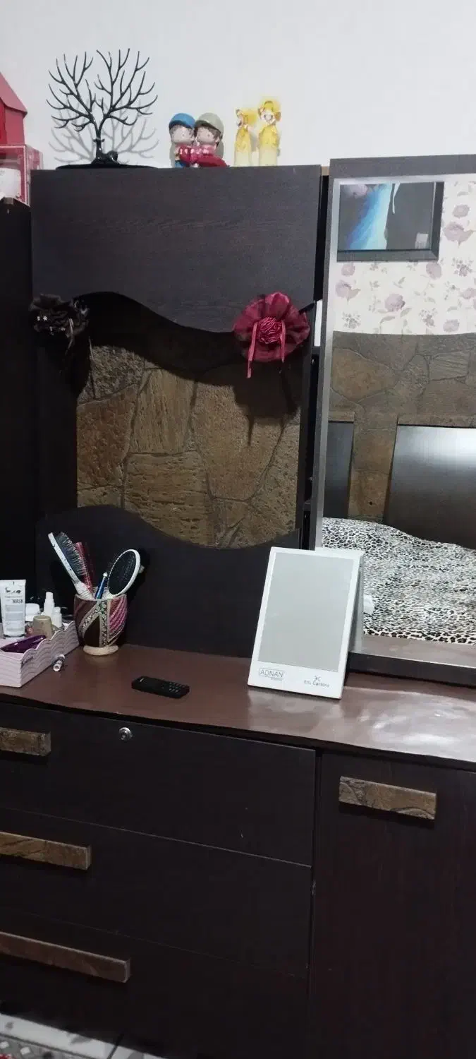 تخت و کمد تمام ام دی اف دونفره|تخت و سرویس خواب|مرودشت, استادیوم‎|دیوار