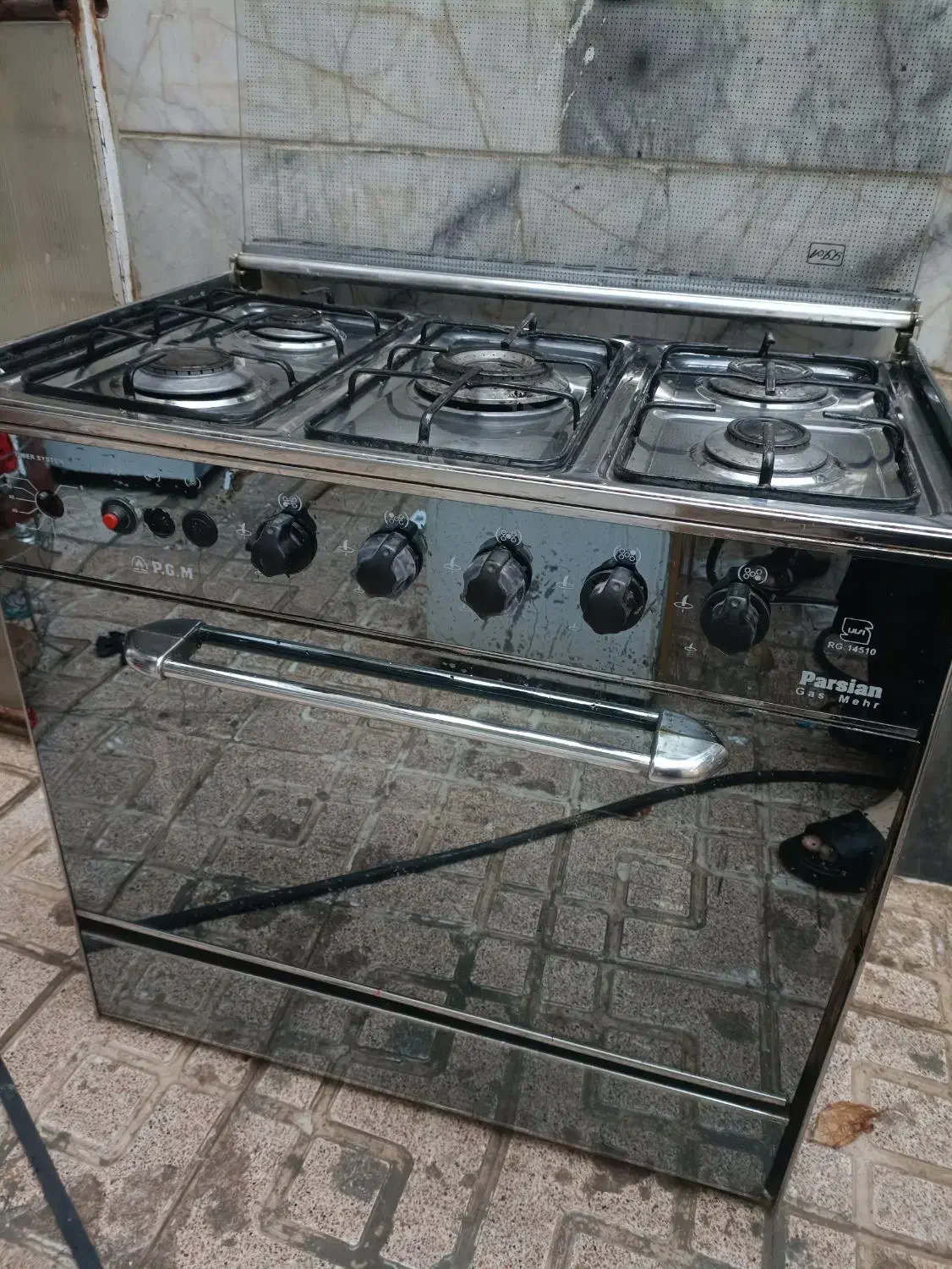 کابینت سه درب گالوانیزه واجاق گاز|آب‌چکان و نظم‌دهنده ظروف|اردبیل, |دیوار