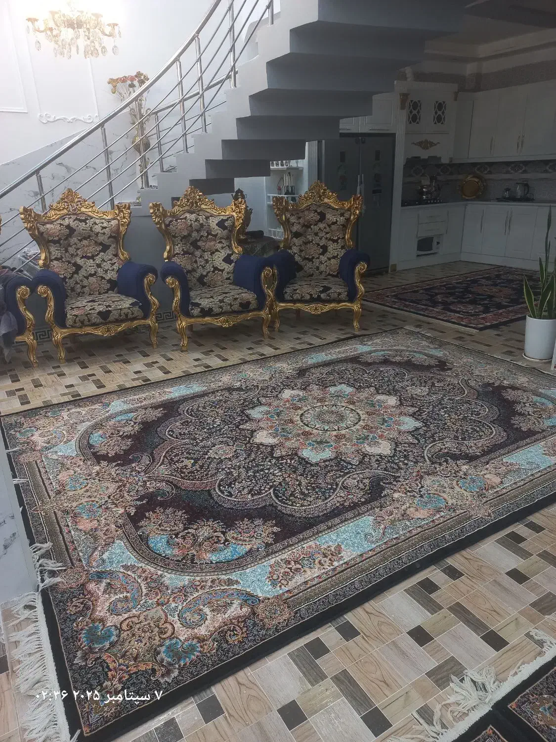 فروش ۶ عددفرش ۹متری ۷۰۰شانه سالم درحدنو|فرش|نورآباد, |دیوار