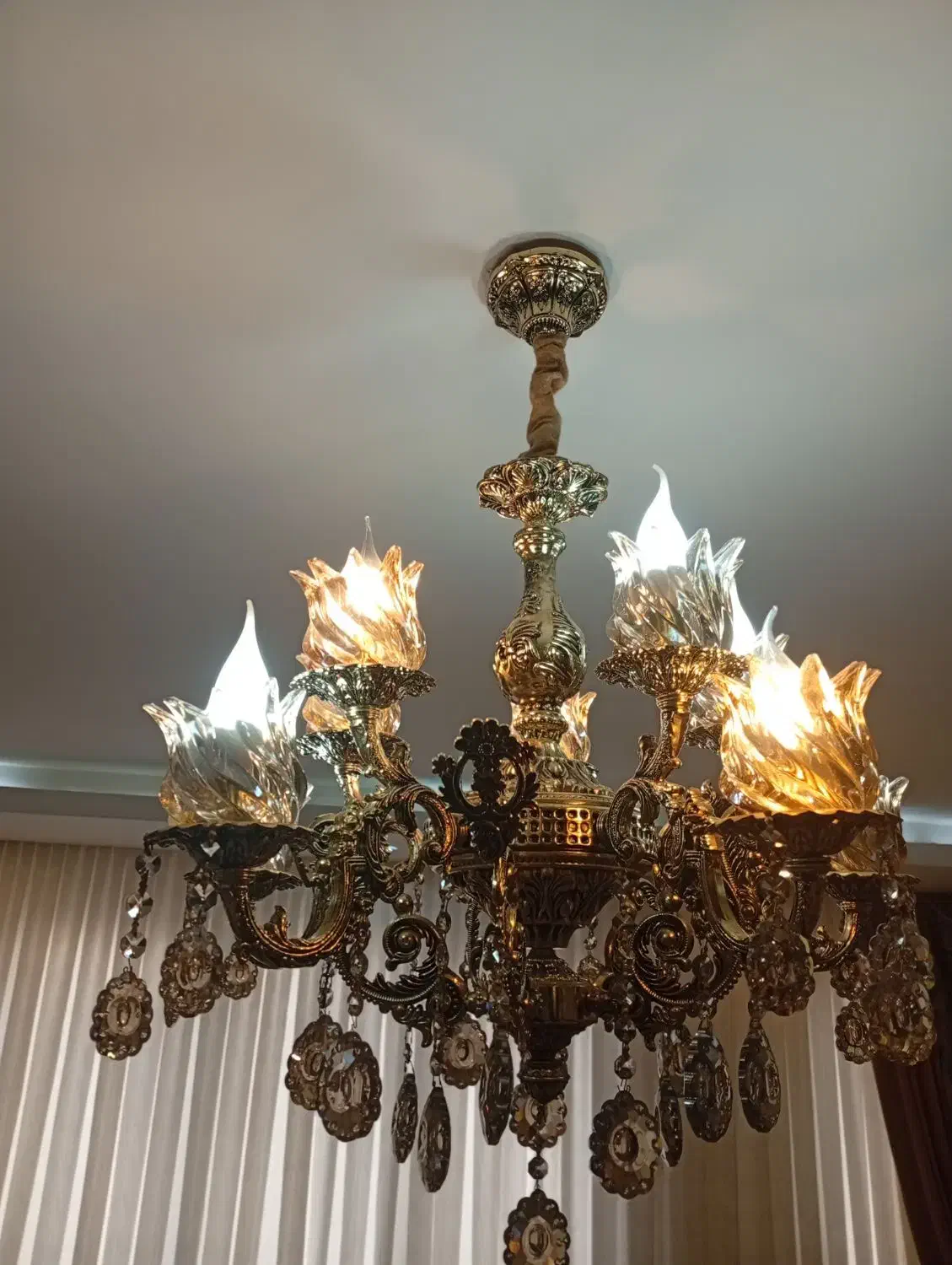 لوستر پایه دار نو|لوستر و چراغ آویز|مشهد, چهنو|دیوار