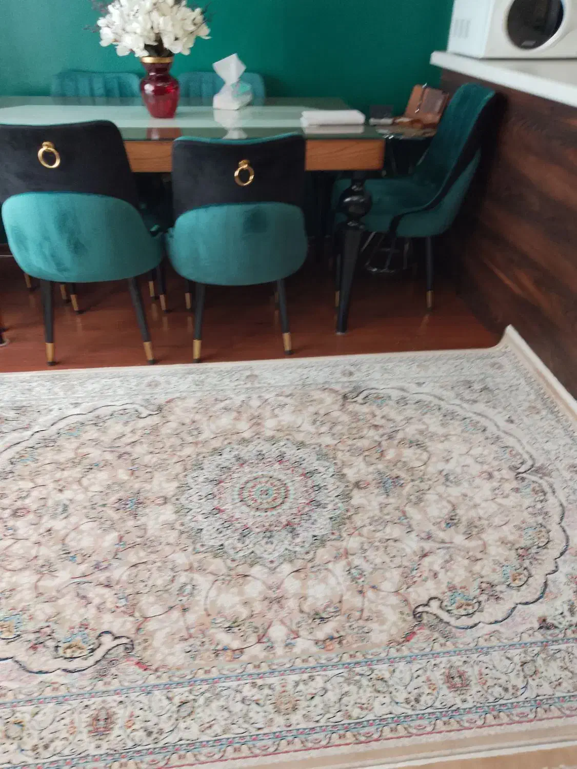 فرش تافته مشهد گل برجسته|فرش|پردیس, فاز ۴|دیوار