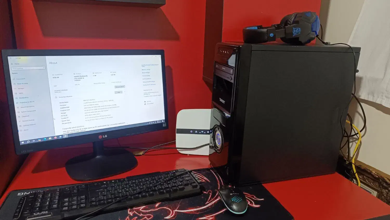 کیس و مانیتور|رایانه رومیزی|بناب, |دیوار