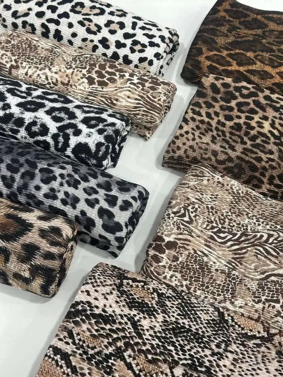 شال پلیسه پلنگی برشکا با منگوله های شیک|لباس|یاسوج, |دیوار