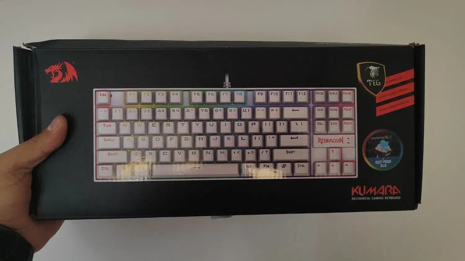 کیبورد مکانیکال Reddragon K552 RGB|قطعات و لوازم جانبی رایانه|شهریار, شهریار|دیوار