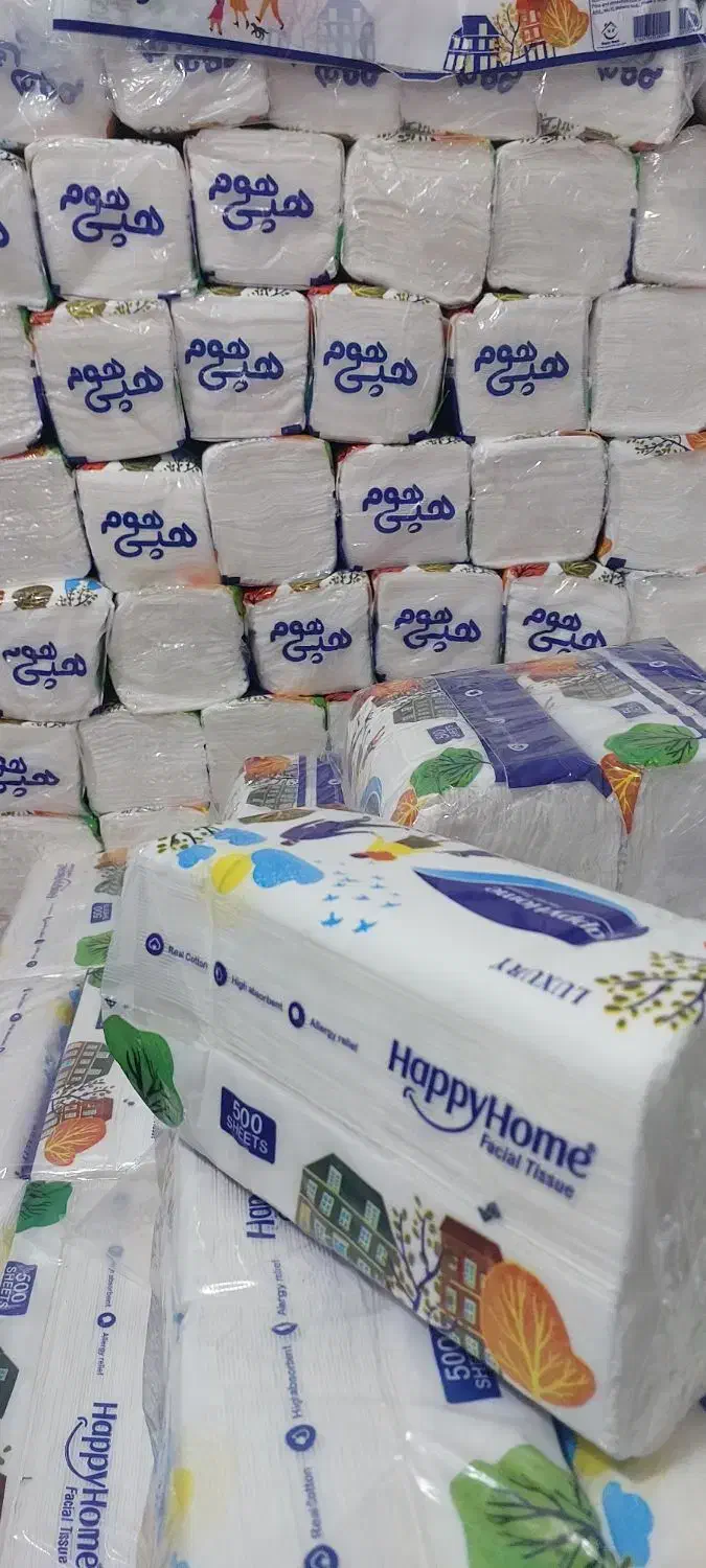 دستمال اقتصادی ۵۰۰ برگ هپی هوم|مواد شوینده و دستمال کاغذی|آمل, |دیوار