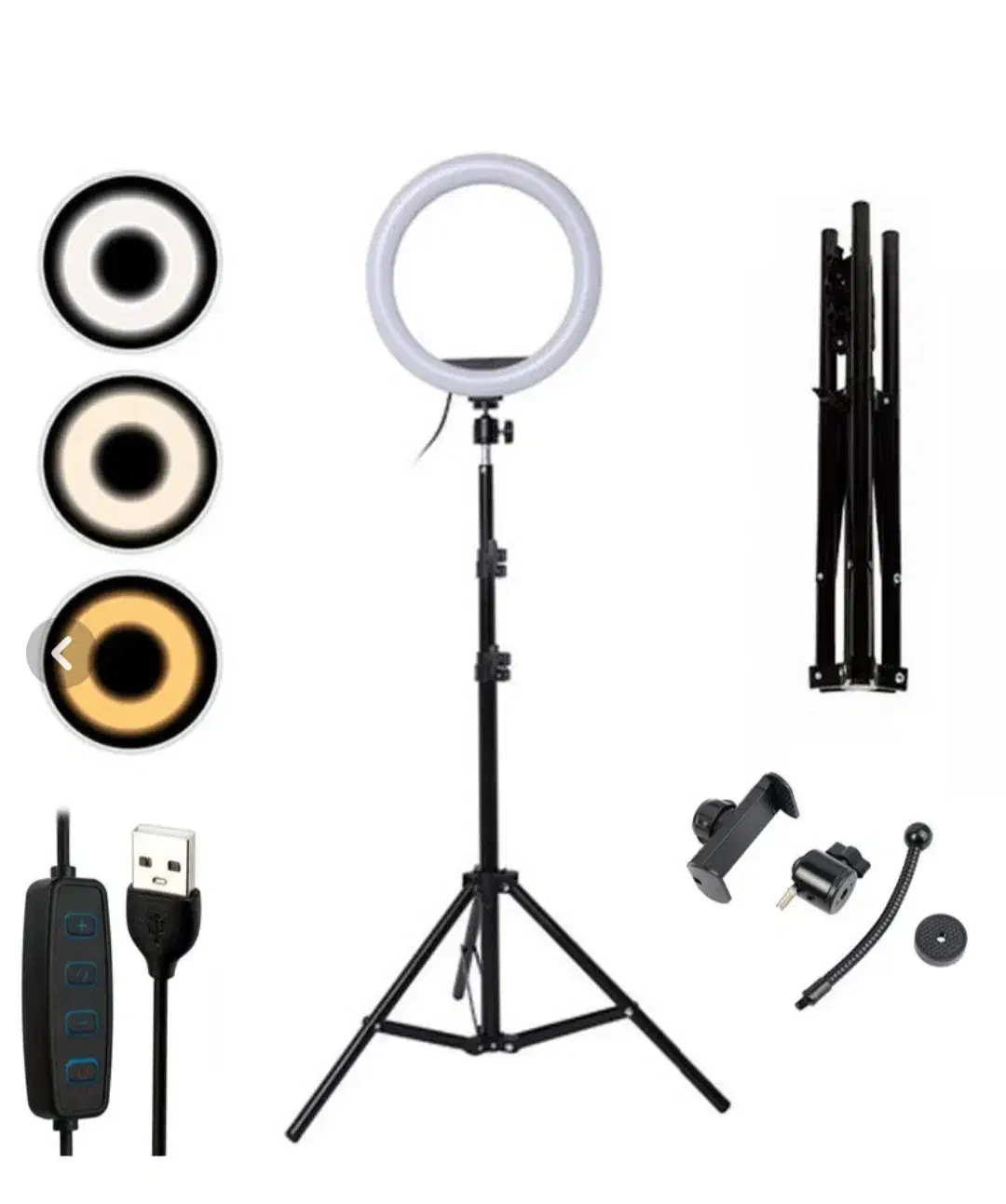 فروش رینگ لایت با پایه|دوربین عکاسی و فیلمبرداری|قائمشهر, |دیوار