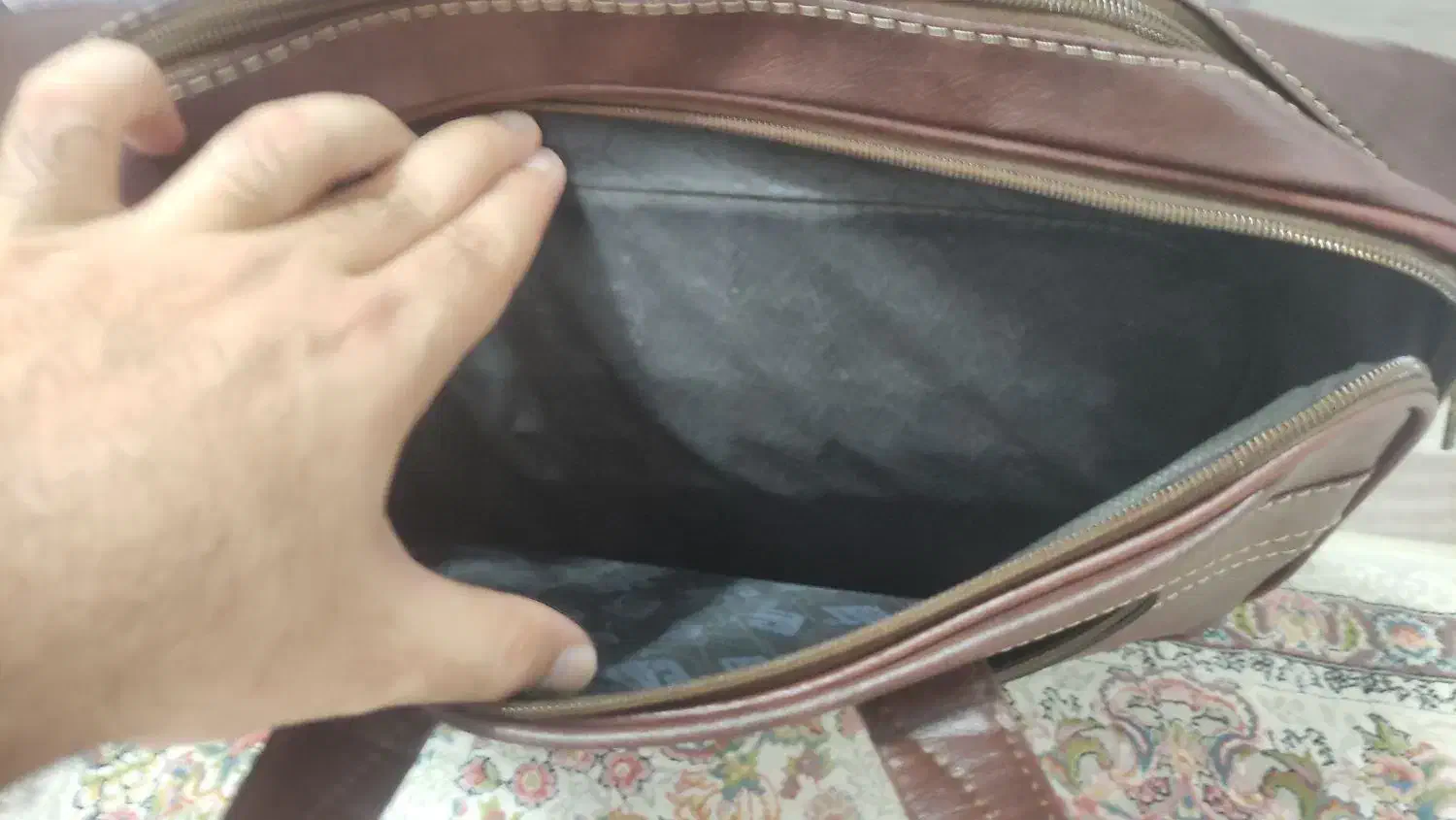 کیف چرم دیپلمات قهوه ای|کیف، کفش، کمربند|کیاشهر, |دیوار