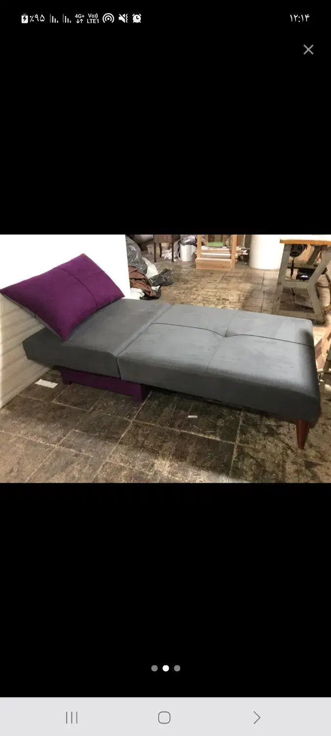 مبل تخت شو تک نفری،کاناپه تک نفری ،تخت|مبلمان خانگی و میز عسلی|تبریز, |دیوار