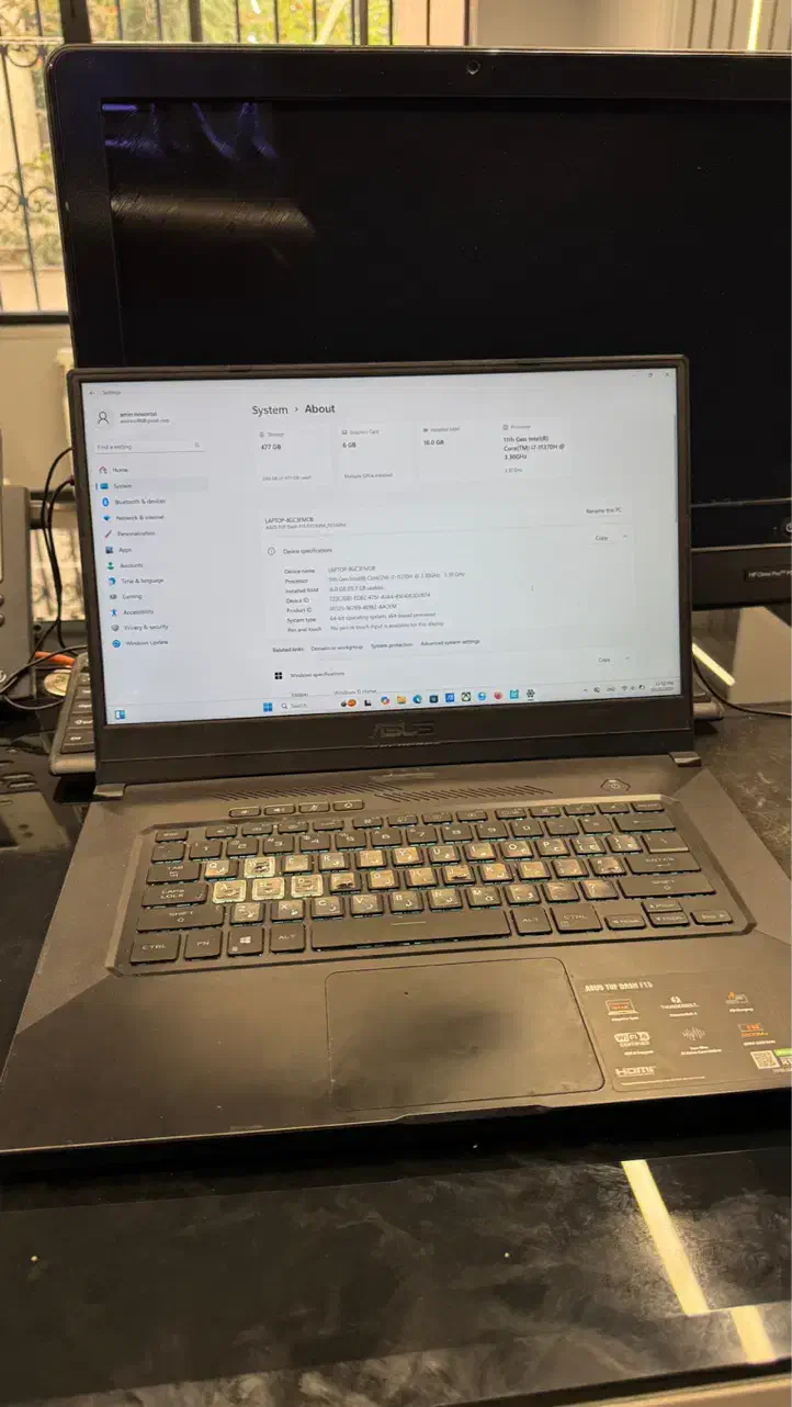 لپ تاپ ASUS TUF DASH F15 مدل ۲ RTX 0|رایانه همراه|تهران, زعفرانیه|دیوار